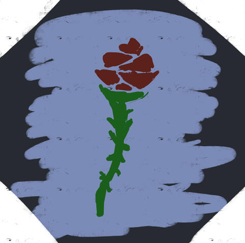 Quadro de uma rosa