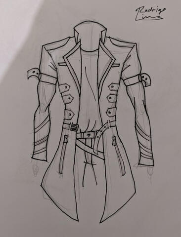 Rascunho de design de roupa
