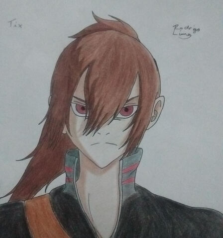 Desenho de personagem de terceiro - Tix